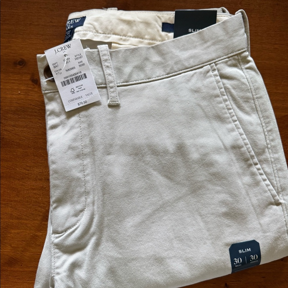 J Crew Factory Slim Fit Flex Chino Pant